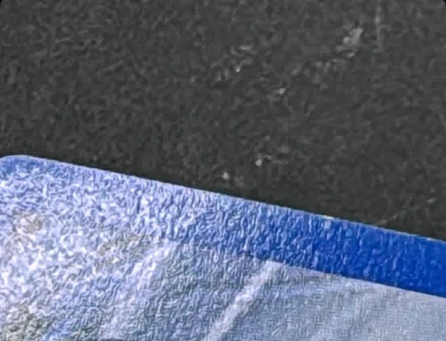 Rippled corner, before treatment
